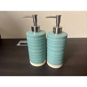 (1) Threshold Ceramic Lotion/Soap Pump/Containers.